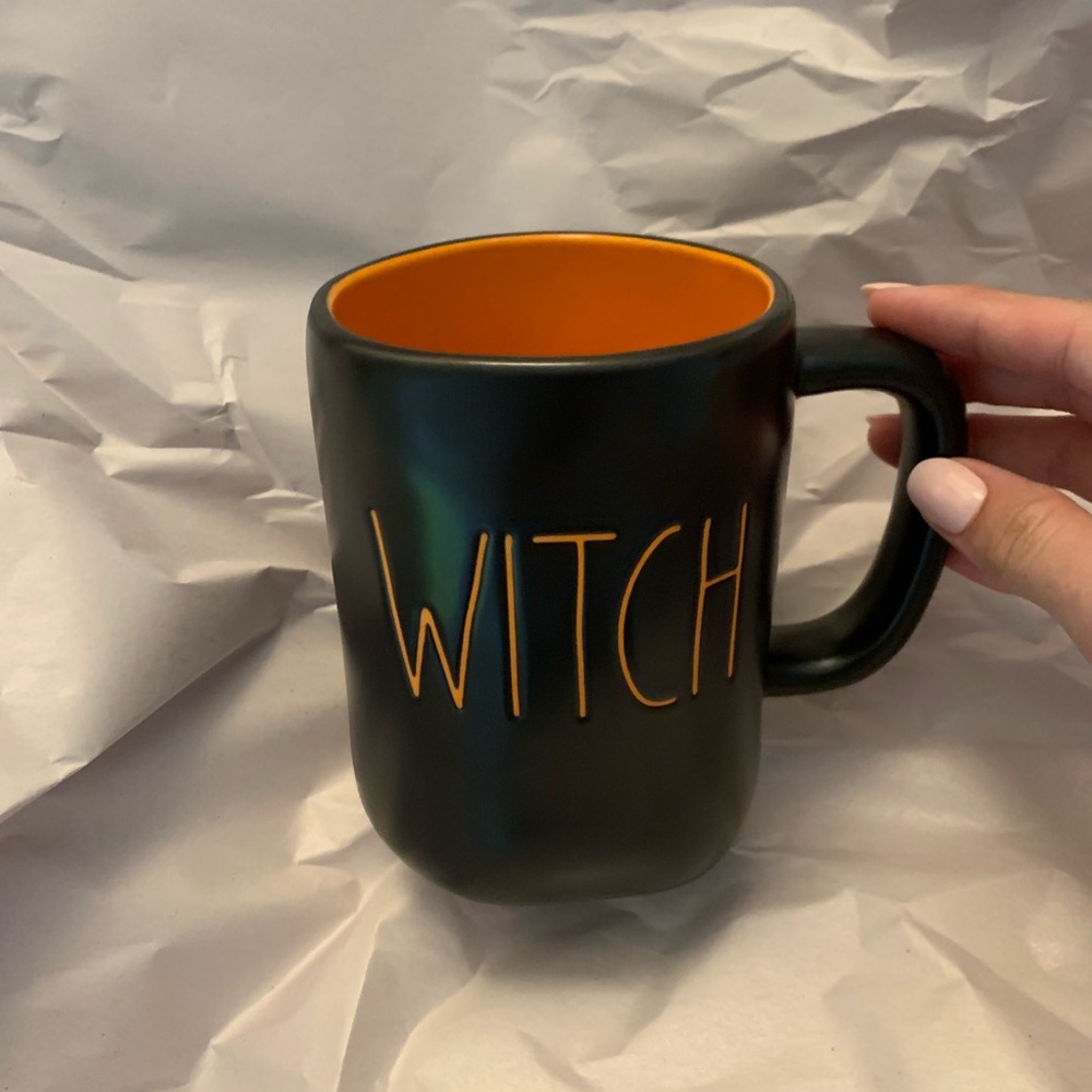 Rae Dunn Witch Orange and Black Mug